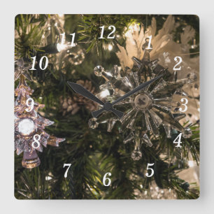 Horloge murale des ornements de vacances