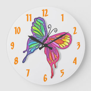 Horloge murale des papillons Waterte