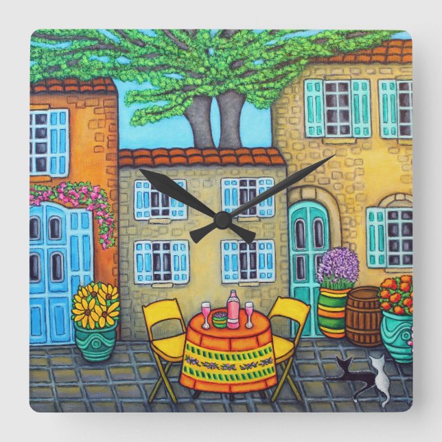 Horloge murale des souvenirs de Provence par Lisa  (Recto)