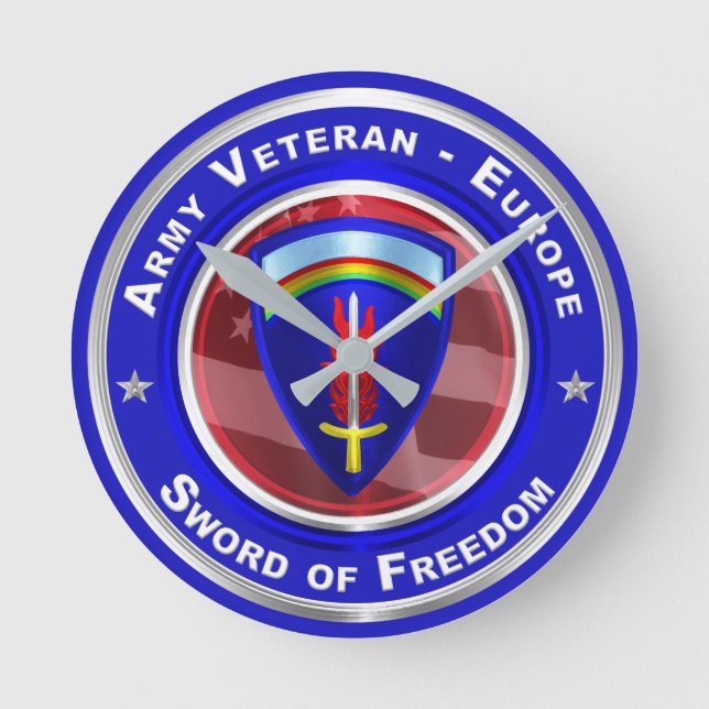 Horloge murale des vétérans de l'armée - Europe (Recto)