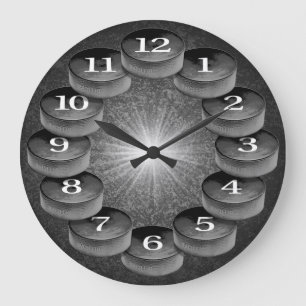 Horloge murale d'hockey