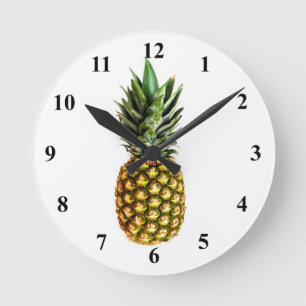Horloge murale d'impression d'ananas