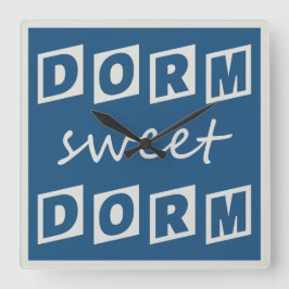 horloge murale "Dorm Sweet Dorm"