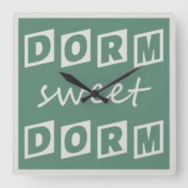 horloge murale "Dorm Sweet Dorm"