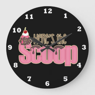Horloge murale douce de festin de magasin de crème