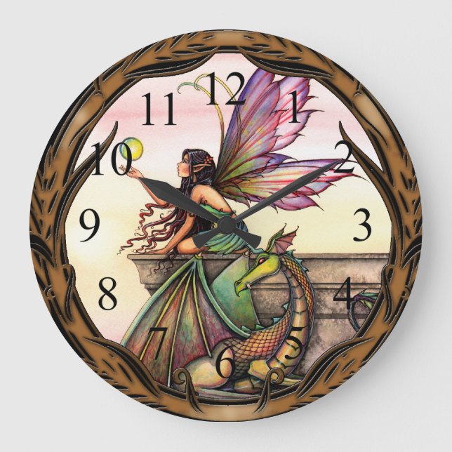 Horloge murale Dragon's Orbs Fairy and Dragon Wall (Recto)
