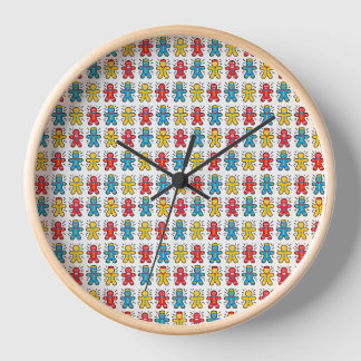 Horloge murale du biscuit de neige