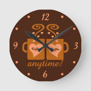 Horloge murale du café en tout temps