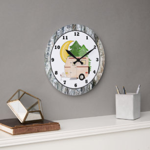 Horloge murale du camping