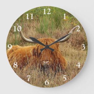 Horloge murale du Carré écossais Highland