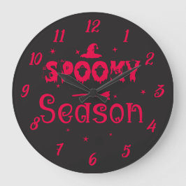 Horloge murale du Casquette de sorcière de saison 