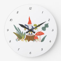 Horloge murale du champignon et du champignon
