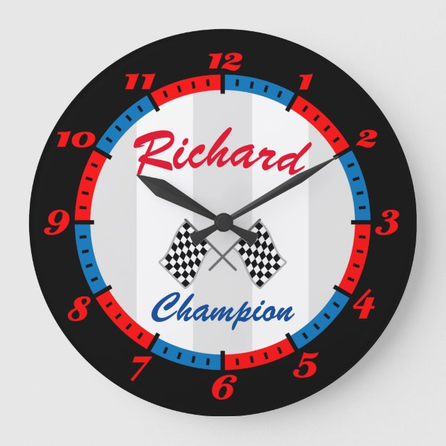 Horloge murale du champion de course (Recto)