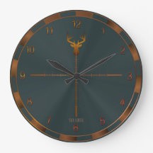 Horloge murale du chasseur de cerfs