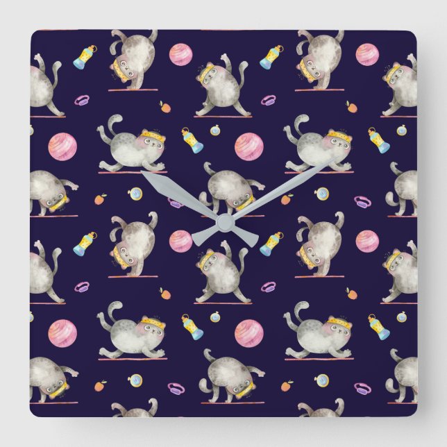 Horloge murale du chat (Recto)