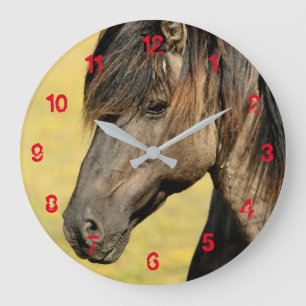 Horloge murale du cheval