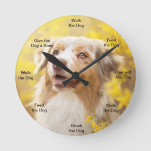 Horloge murale du chien