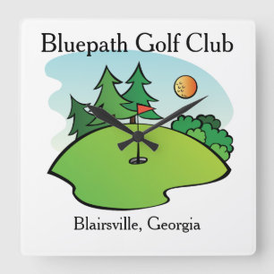 Horloge murale du club de golf customisé