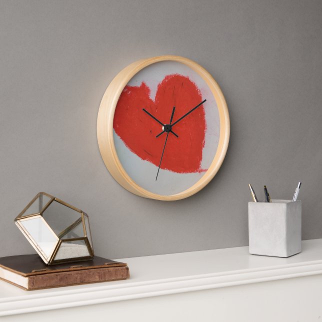 Horloge murale du coeur (Bureau)