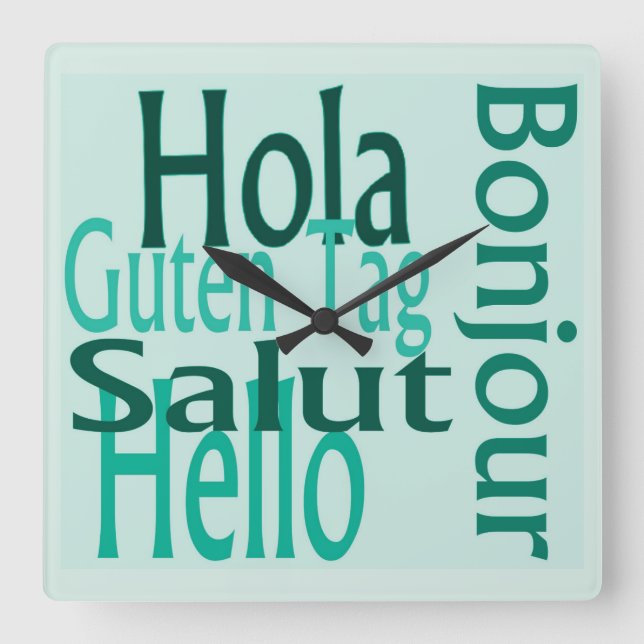 Horloge murale du cool acrylique (Recto)