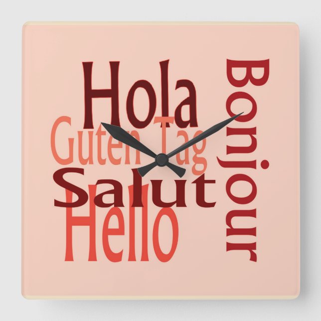 Horloge murale du cool acrylique (Recto)