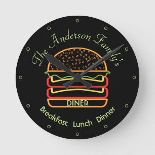 Horloge murale du dîner en famille