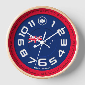 Horloge murale du drapeau australien