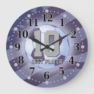 Horloge murale du football   de sport