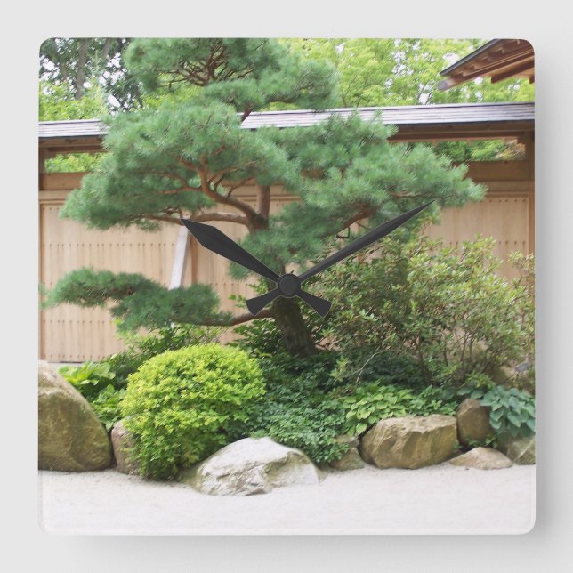 Horloge murale du jardin asiatique (Recto)