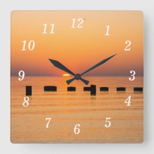Horloge murale du lac Orange