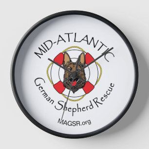 horloge murale du logo MAGSR