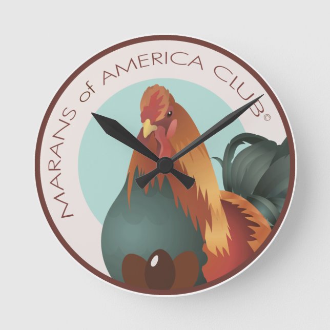 Horloge murale du logo MOAC de 8 pouces (Recto)