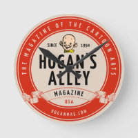 Horloge murale du logo Vintage "Hogan's Alley"
