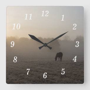 Horloge murale du matin du pays