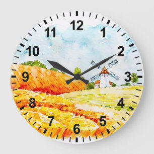 Horloge murale du moulin à eau
