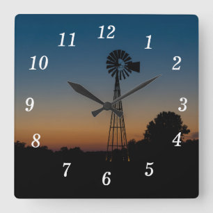 Horloge murale du moulin à vent Ozark