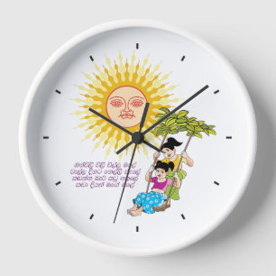 horloge murale du Nouvel An cinghalais