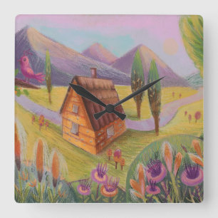 Horloge murale du paysage