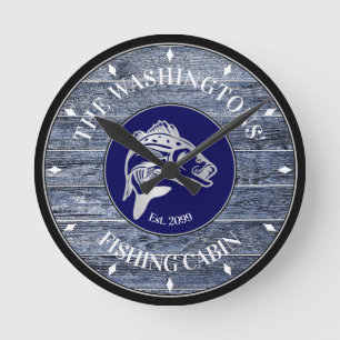 Horloge murale du pêcheur ou du Cabine familial