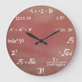 Horloge murale du questionnaire mathématique
