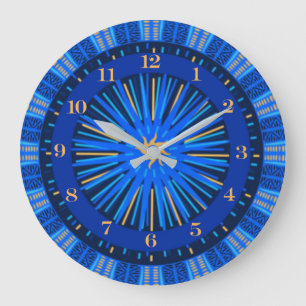 Horloge murale du Soleil Tribal