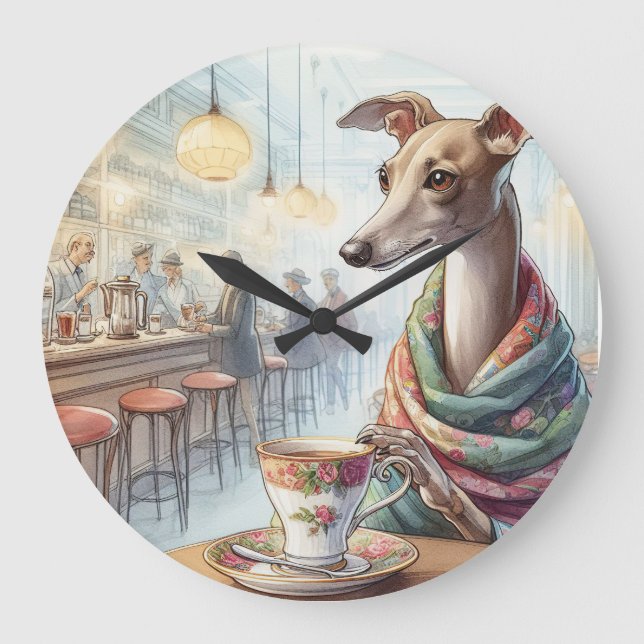 Horloge murale du Tea Time de Greyhound (Recto)