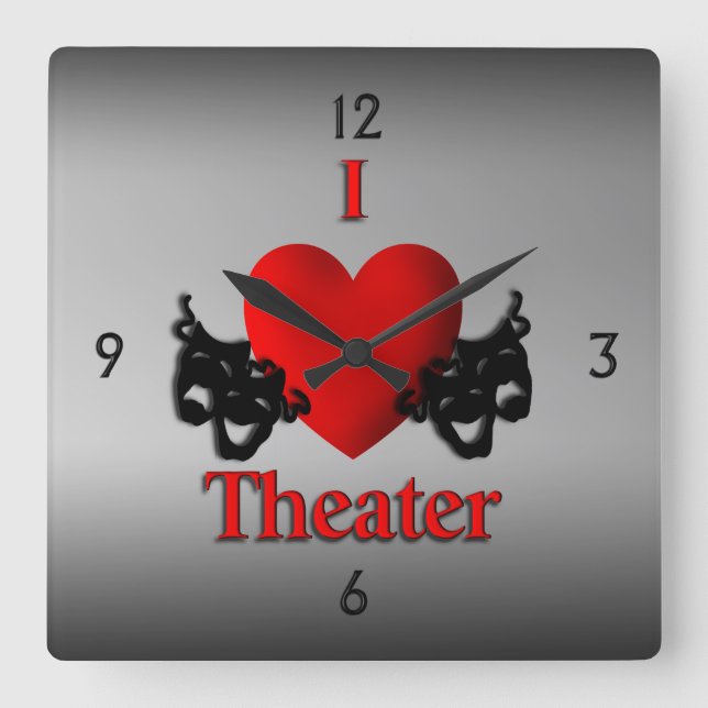 Horloge murale du théâtre I Heart (Recto)
