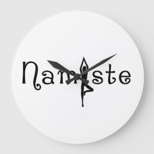 Horloge murale du Yoga Namaste