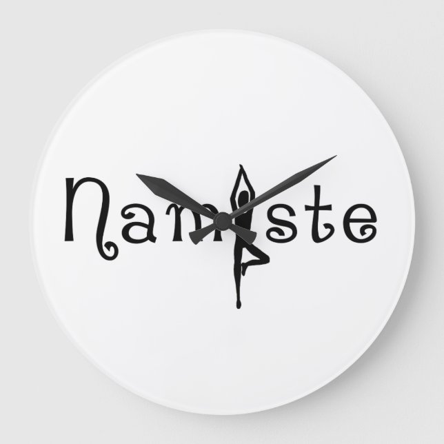 Horloge murale du Yoga Namaste (Recto)
