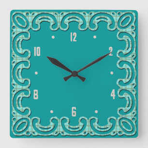 Horloge murale élégante de dentelle de feston