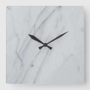 Horloge murale en acrylique Carré de 10,75 po