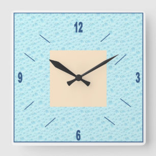 Horloge murale en acrylique, Carrée NATURE