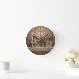 Horloge murale en acrylique d'art de compagnie per