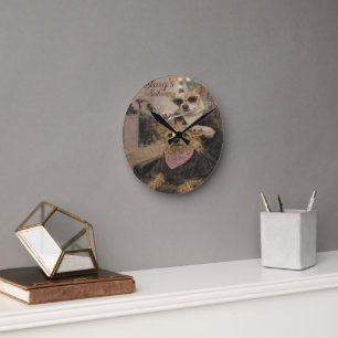 Horloge murale en acrylique d'art de compagnie per